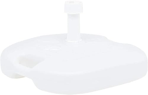 Maury's Base Per Ombrellone in Polipropilene da Giardino (Bianco 16LT)