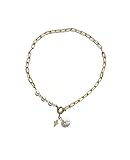 KaryKate Gold Chain Necklace with Pearls and Cross Pendant Charm, Stylish Statement Jewelry for Women, Fashion Accessory