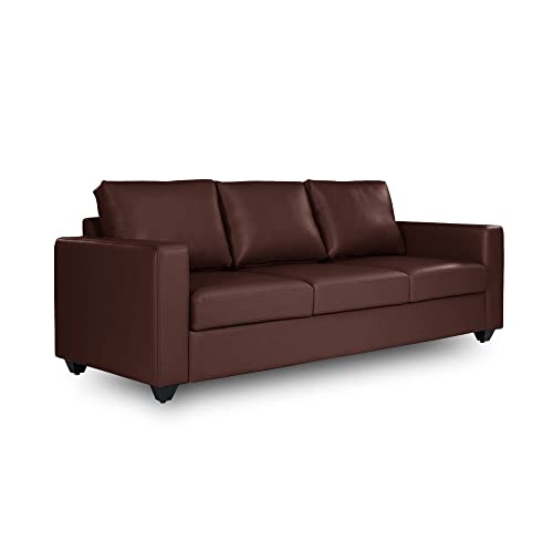 Image of Wakefit 3 Seater Sofa Set | 3 Year Warranty | Wooden Sofa, Napper(Romance : Dark Fantasy)