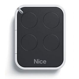 Télécommande Nice Era ON4E ON4 – Émetteur Portail et Porte de Garage – 4 Canaux, Fréquence 433,92 MHz, Noir/Blanc – Compatible Motorisation Nice