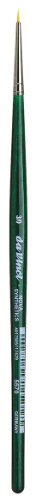 Image of da Vinci Watercolor Series 5570 CosmoTop Nova Paint Brush, Round Synthetic with Short Green Handle, Size 3 /0 (5570-3 /0)