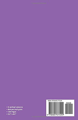 Surveying Field Book: Field Notebook For Professional Land Surveyors, Survey Assistants / Students, Engineers | Surveyor Pad - Grid Format, 100 Pages, 5 1/2 x 8 1/2 - Purple Cover - Image 2