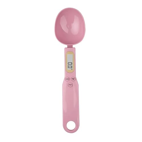 3個入り 電子キッチンスケール LCD デジタル計量 小麦粉スプーン ミルクコーヒー用ミニツール(Pink)