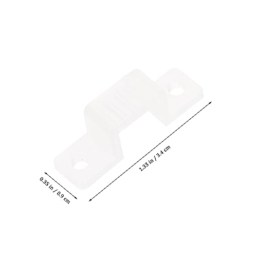 Clips de montaje para tira LED silicona 100 pcs miniatura 2