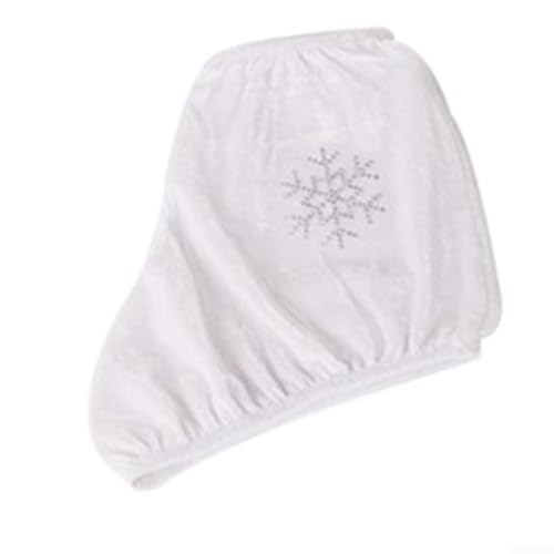 Honseadek Protectores de patinaje artístico y fundas para botas de patinaje sobre hielo en blanco, protectores de zapatos de esponja para patines de hockey, accesorios deportivos de invierno