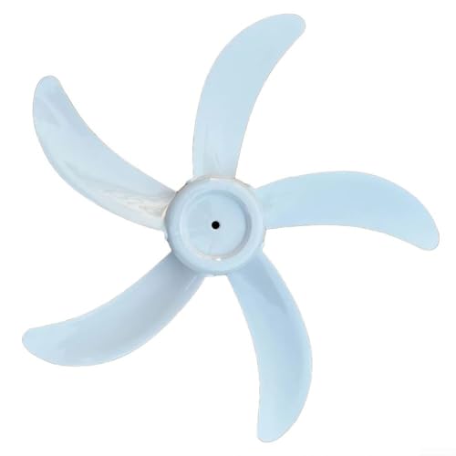 Aspas de ventilador de 18 pulgadas, 450 mm de diámetro, compatibles con ventiladores de soporte y mesa, agujero central de 8 mm, ABS para un flujo de aire óptimo (blanco)