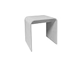 L376 x p350 x h450mm Homewell Tabouret realisé en Solid Surface, Type Corian, Personnalisable, Hydrofuge et Design