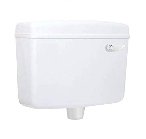 New Trend Toilet Flush Tank Slim and Stylish Single Flush Tank Flushing Cistern 10 Liters Capacity PVC (Antique Quality-White) (Pack of 1)