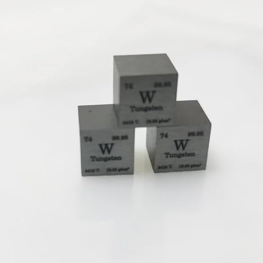 High-Density Tungsten Element Cube – 0.5inch (12.7mm), 99.95% Pure for Science Display & Technical Education