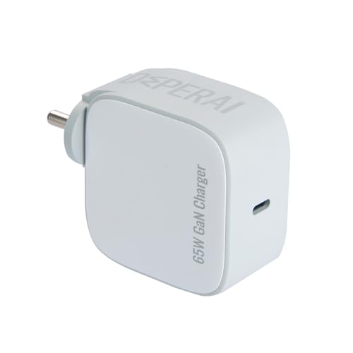 Image of DeperAI 65W TypeC Charger[MFi-Certified], Fast Wall Charger, PD3.0 USB C Adapter, Compatible with Laptop, Tablet, iPhone, Samsung, Oppo, Vivo, All Type C Devices, Supports UFCS(White)