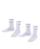 ESPRIT Unisex Kinder Socken Foot Logo 2-Pack, Biologische Baumwolle, 2 Paar, Weiß (Off-White 2010), 27-30
