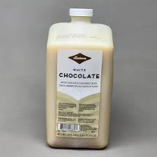 Fontanas White Chocolate Mocha Sauce - Premium Flavoring For Use Hot or Cold; Compatible With Starbucks Coffees, Lattes, Mocha, Frappuccinos, Desserts & Baking; Same Fontana Used by Baristas - 63 oz Bottle Only