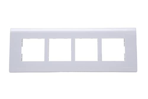 Image of Wipro Northwest Nowa 8 Module Horizontal cover plate, White (pack of 1)