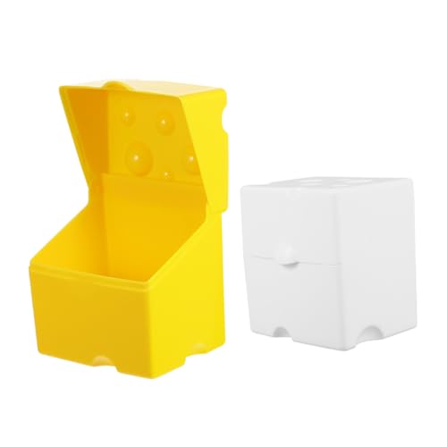 Homoyoyo Caja de Almacenamiento para Queso con Tapa Abatible Hermética y Reutilizable de Recipientes Abs para Refrigerador Conserva la Frescura y Organiza Tu Cocina