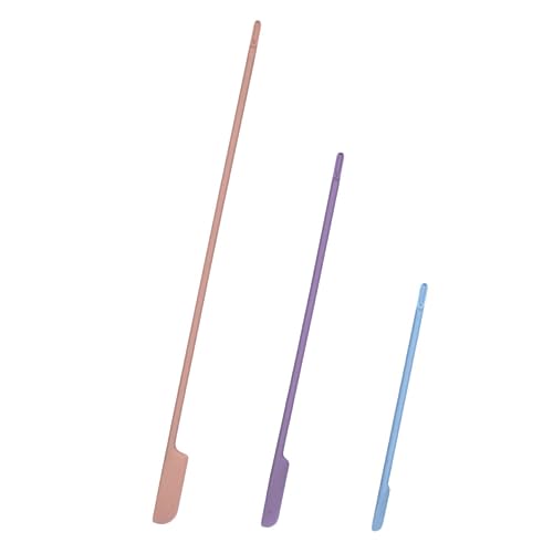 TOVINANNA Silicone Makeup Spatula Kit 4pcs Jar Face Scraper Beauty Cosmetic Spatula Set Random Color