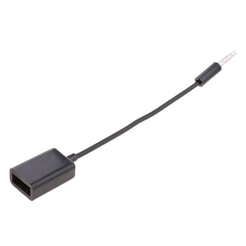 Image of 3.5mm 1 /8 inch Male AUX Audio Plug Jack to USB 2.0 Female Converter Cable Cord