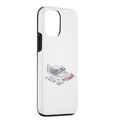 Image of RAM Card Wireframe Computer Motherboard IT Tech Geek Nerd Case for iPhone 12 mini