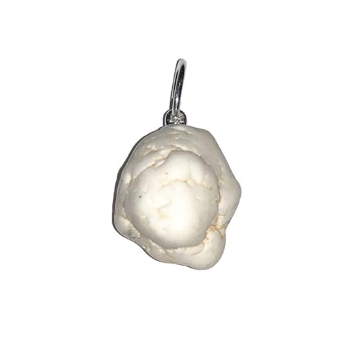 Pendentif Magnésite en pierre brute naturelle pour lithothérapie