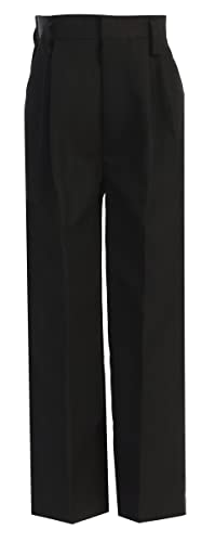 Black Dress Pants for Boys - Baby Boy Dress Pants - Toddler Boy Dress Pants - Kids Uniform Husky Suit Pants & Slacks