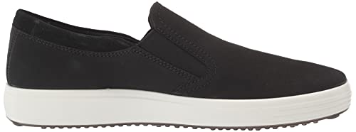 ECCO Men's Soft 7 Slip On 2.0 Sneaker, Black/Black, 9-9.5