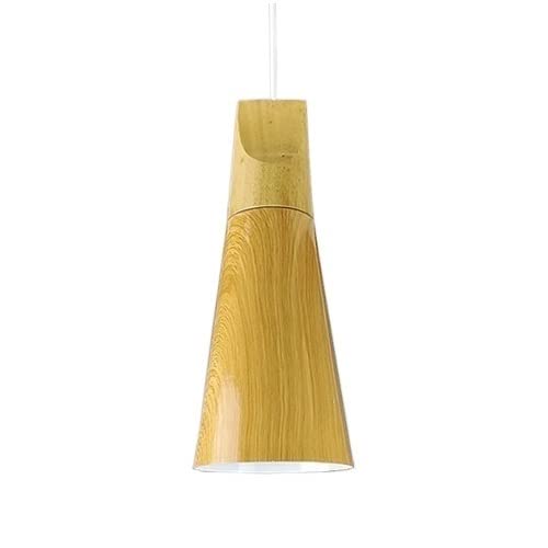 Lustre LED en bois et fer forgé E27 suspension scandinave pour salon et salle à manger
