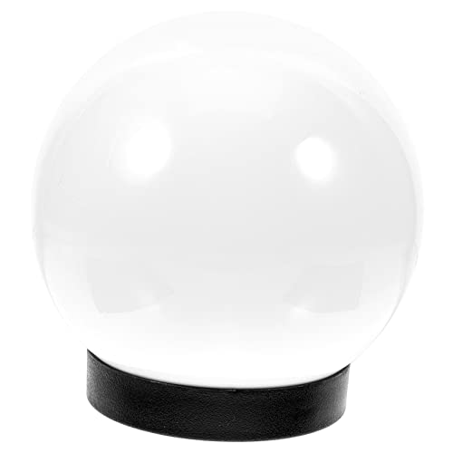 Uonlytech Paralume Di Ricambio Per Lampada A Globo Per Apparecchi Di Illuminazione Da Esterno Paralume Per Montaggio Su Palo Per Lampada Da Giardino Per Lampade Da Parete Plastica Bianca
