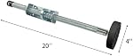 Ladder Leveler Pair with Rubber Feet Orange,Adjustable Ladder Leg Leveler for Extension Ladder Stabilizer Ladder Accessories 20"