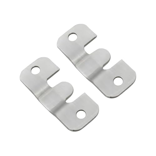 Image of 2 Pack Z-Clips Flush Mount Bracket Heavy Duty Picture Hangers Interlocking Photo Frame Hook for Hanging Headboards Large Picture Display Wall Mount Hardware 1.65inch /42mmx0.75inch /19mm