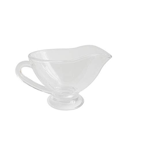 bricco latte Crema di vetro Pitcher con manico 170ml Zucchero Zucchero Perfetto per servire latte/crema/piattino da insalata/hot acero sciroppo/burro disegnato set piatti