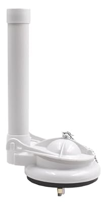 3 Inch Toilet Flush Valve, Universal One Piece Toilet Replacement Parts Toilet Repair Kit for Toilets with Flapper and Chain