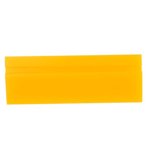 KOMBIUDA Plastic Film Scraper Tool for Car Window Film Application Yellow Squeegee Durable Auto Decal Applicator for Car Care and Maintenance