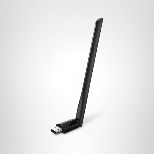 TP-Link AC600 USB WiFi Adapter for Desktop PC (Archer T2U Plus)- Wireless Network Adapter for Desktop with 2.4GHz, 5GHz High Gain Dual Band 5dBi Antenna, Supports Win11/10/8.1/8/7/XP, Black — view 6