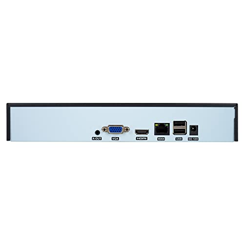 NVR PNI House IP716 Videoüberwachungspaket, 16 Kanäle 4K, H.265, 12 PNI IP125-Kameras mit, 5MP, IP66
