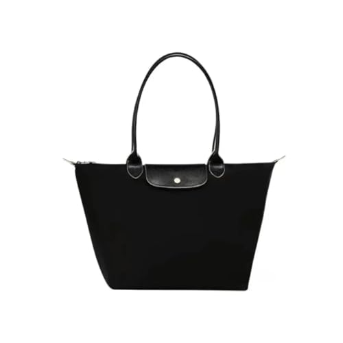OPIGJUFD Bolsa de Playa Bolso Conmemorativo De Mano Un Solo Hombro Dumpling Axila Clásico Impermeable Para viajar(Black)