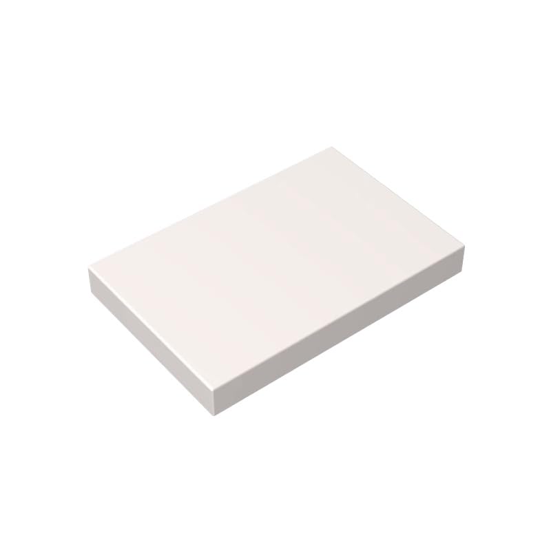 26603 Foundation Plate Tile 2x3 50 Pieces GDS-1039 Compatible with Lego Building Blocks Color:White