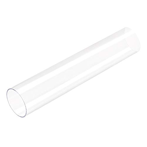 Image of uxcell Clear Rigid Tubing 47mm(1.85'') ID x 50mm(1.97'') OD x 1Ft Length Round Plastic Polycarbonate Tube