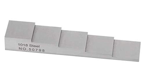 YFYIQI Ultrasonic Test Block 5 Step 2.5mm 5.0mm 7.5mm 10mm 12.5mm Ultrasonic Calibration Block 1018 Steel Used for Ultrasonic Thickness Gauge Calibration