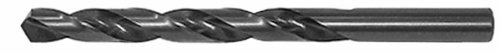 Drillco 100SE Series High-Speed Steel Jobber Length Drill Bit, Black Oxide Finish, Round Shank, Spiral Flute, 118 Degree Conventional Point, 3/8" Size (Pack of 6)