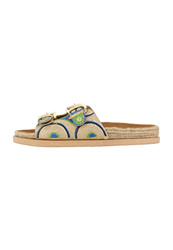 Sandales pour femme aleva multicolores t39 nu-pieds d'été tendance
