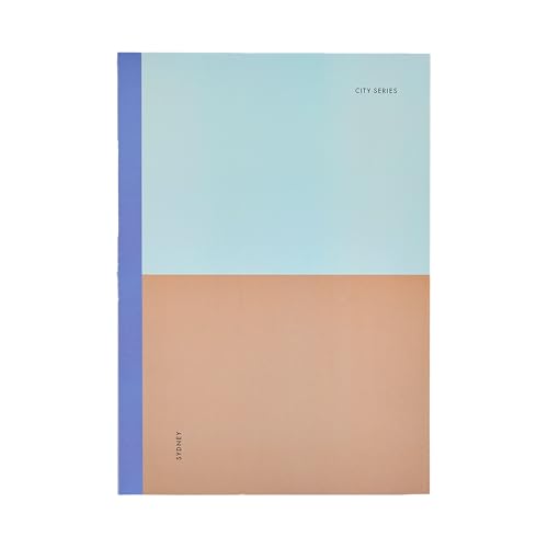 Image of City Series A4 Unruled Notebook | Softcover, 160 Pages, 68 GSM | Plain Register Notebook for Office, School & College Use | Sydney