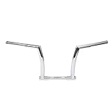 12'' Rise 1-1/4'' Handlebars Z Bar Fit Harley Davidson Road Glide FLTR 2015-2021 Chrome
