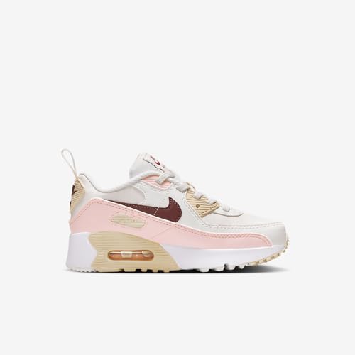 Nike Air Max 90 EasyOn Little Kids' Shoes (HF6357-006, Phantom/Echo Pink/Sail/Dark Team Red)3