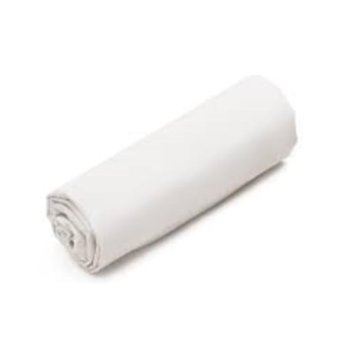 Drap housse blanc 140x190 pour lit double en coton de qualité hôtel