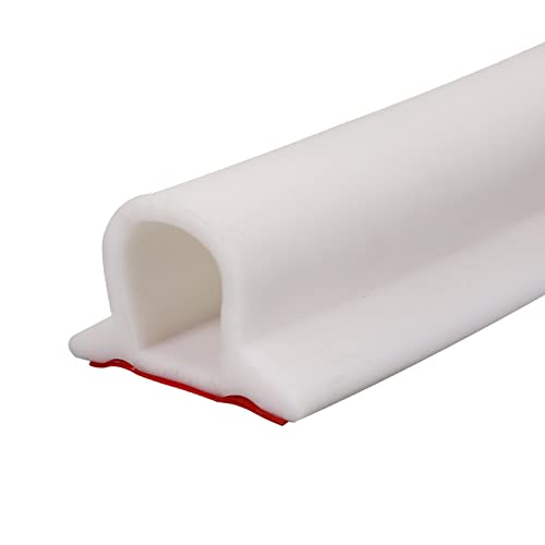 Schwallschutz Schwallschutzleiste Dusche Wasserstopper Dusche Boden Silikon Duschschwelle für Dusche und Küche (39Zoll Weiß) Cover
