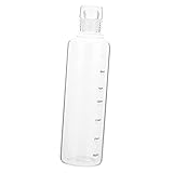 Bouteilles d'eau transparentes : cette simple bouteille d'eau transparente est un merveilleux et idéal pour la famille et les , ils l'adoreront, la bouteille d'eau est légère et portable, surface lisse, texture fine, confortable à tenir, bouteille