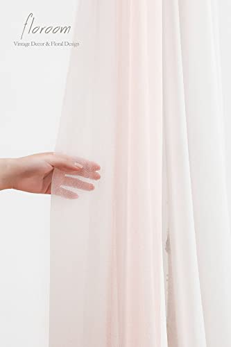 Floroom Vorhang für Hochzeitsbögen, Chiffon, Vorhang, Vorhang, Hochzeitszeremonie, Empfang, Girlande, Dekorationen – Bild 6