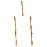 FRCOLOR 5 Stück hölzerner Schuhanzieher Stehendes Schuhhorn zusammenklappbarer Schuhanzieher Hörner schuhloöffel Schuhanzieher lang Schuhanzieher für Erwachsene Herren Schuhanzieher Holz