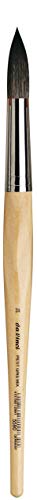 da Vinci Watercolor Series 5590 Petit Gris Mix Paint Brush, Round Russian Blue Squirrel Hair/Synthetic Mix with Lacquered Non-Roll Handle, Size 24 (5590-24)