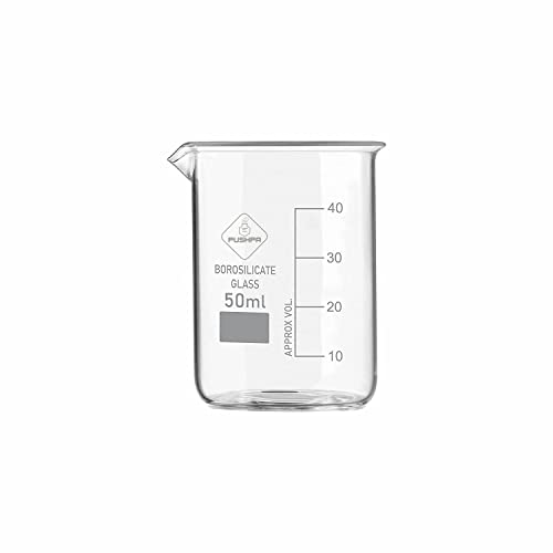 PUSHPA Borosilicate Glass Measuring Beaker With Graduation M...