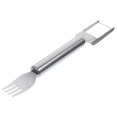 FUNOMOCYA Affettatrice per Anguria 2 in 1 in Acciaio Inossidabile Forchetta Multifunzionale Utensile Portatile per Tagliare Melone a Cubetti per Casa e Campeggio